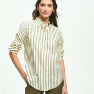 Brooks Brothers Classic Fit NI Supima Stripe Button-Up Shirt